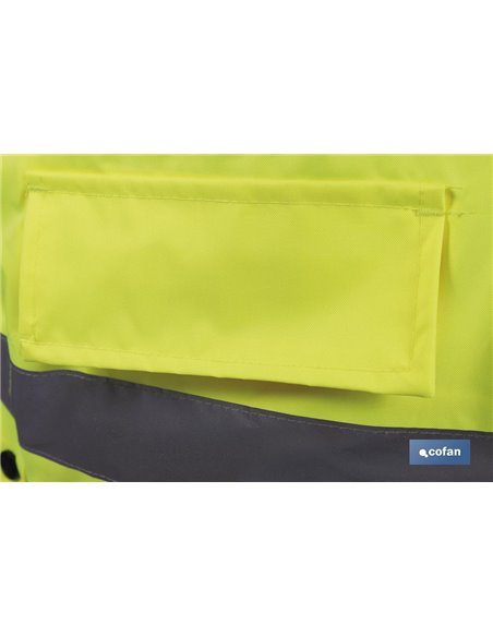 Parka De Alta Visibilidad Modelo Aldebarán Amarillo Talla Xl