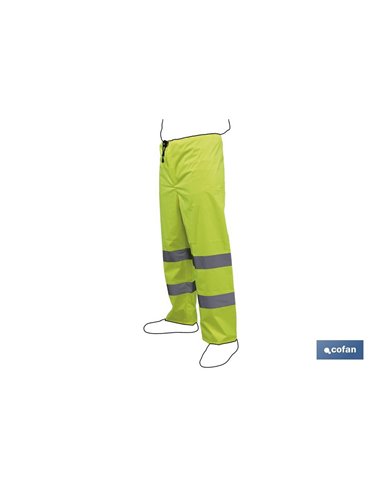 Pantalón De Lluvia De Alta Visibilidad Modelo Rigel Amarilla Talla M