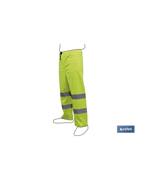 Pantalón De Lluvia De Alta Visibilidad Modelo Rigel Amarilla Talla M