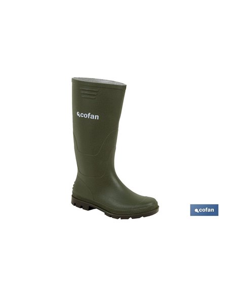 Bota Alta De Agua Pvc Verde Talla 38