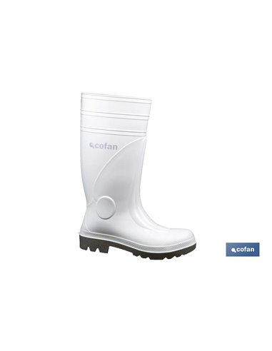 Bota Agua Alta Segur. S-4 Blanca T-45