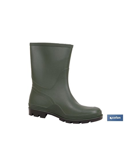 Bota Pvc Verde Media Caña Talla 46