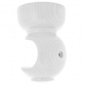 Suporte de Teto em Madeira Lisa 20x 68 mm. Branco