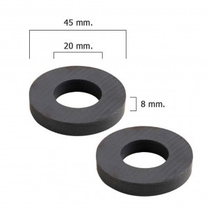 Iman Wolfpack Ferrita Aro Ø 45x20x8 mm. (Blister 2 Piezas) 2