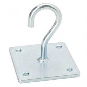 Gancho Wolfpack con pletina Multiuso Abierto Zincado