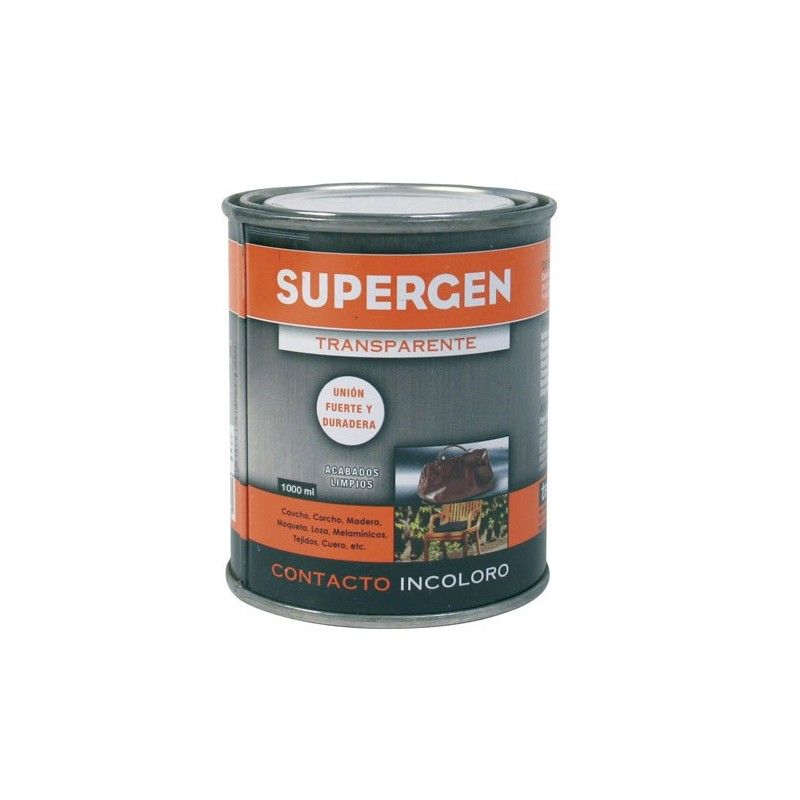 Pegamento Supergen Incoloro 1000 ml.