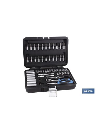 Maletin 57 Pcs Profesional Vasos Y Puntas 1/4