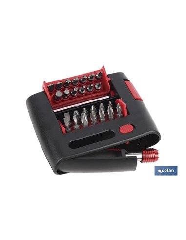 Set Puntas  Ph, Pz, Torx, Sl, Hex  (27 Pcs.)