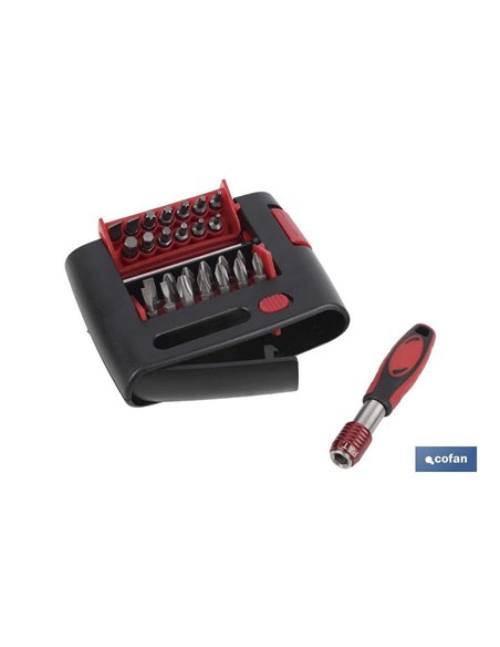 Set Puntas  Ph, Pz, Torx, Sl, Hex  (27 Pcs.)
