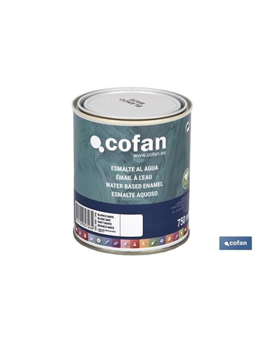 Esmalte à base de água (750 ml) branco fosco