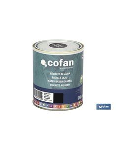 Esmalte Al Agua (750 Ml) Negro Mate
