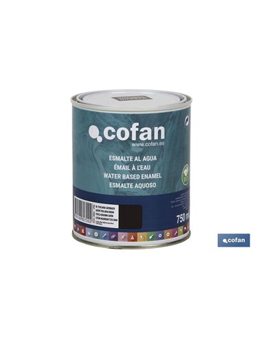 Esmalte à base de água (750 ml) Toscana Marrom acetinado