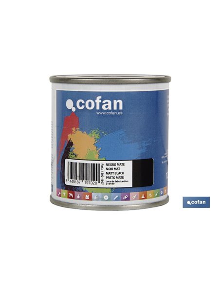 Esmalte Sintético (125 Ml) Negro Mate