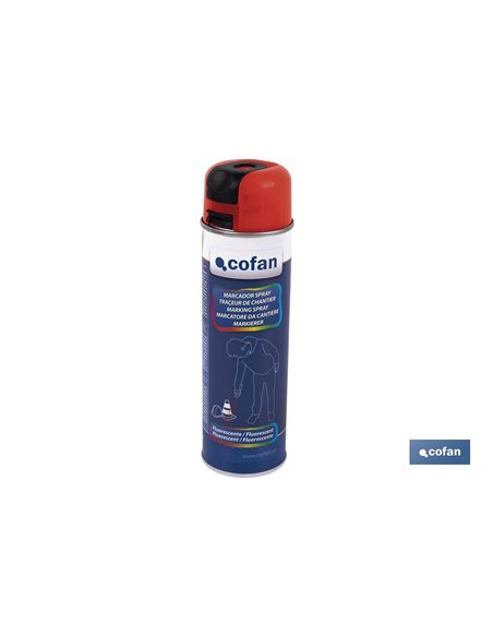 Marcaje De Obra Fluoresc. Rojo 500ml