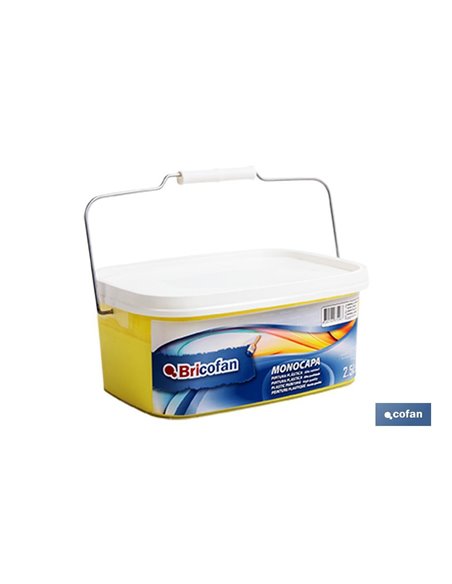 Tinta plástica de camada única amarelo limão (2,5 Lt)