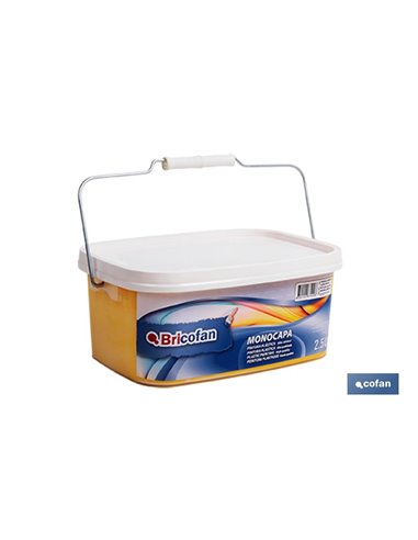 Tinta plástica de camada única amarela média (2,5 Lt)