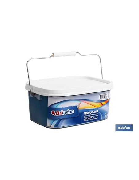 Tinta plástica de camada única azul água (2,5 Lt)