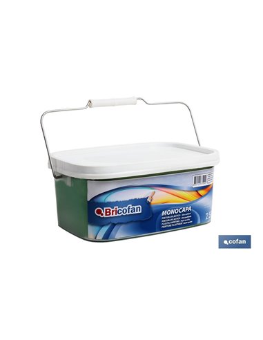 Tinta Plástica Verde Média de Camada Simples (2,5 Lt)