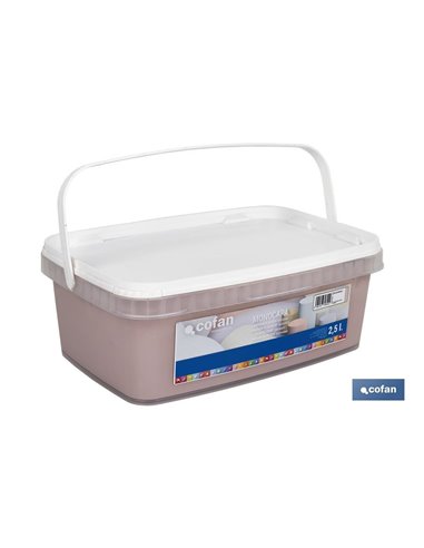 Tinta plástica monocamada rosa vintage 2,5 L