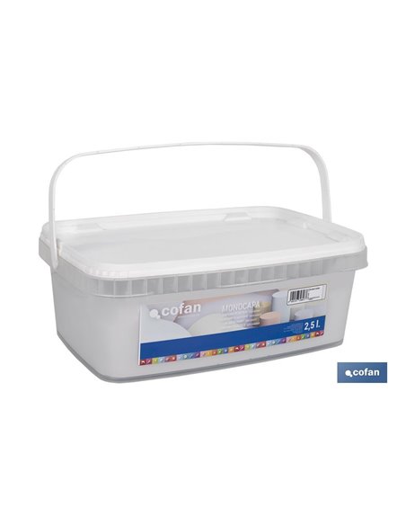 Pintura Plástica Monocapa Blanco Aura 2,5 L