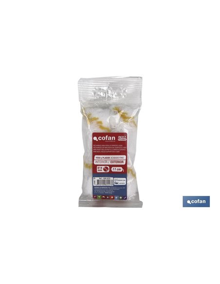 Pack 2 Recambios Mini Rodillo Paredes Lisas 6cm