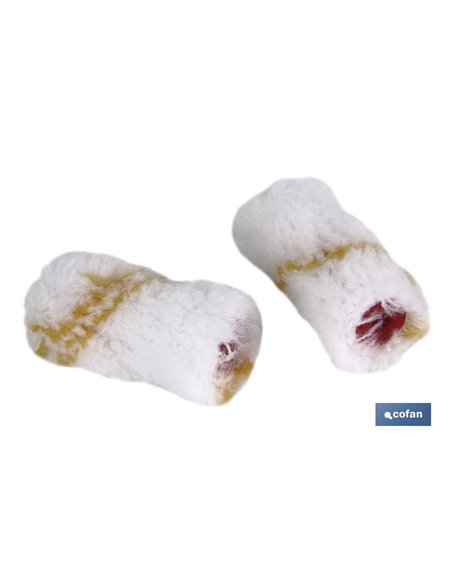 Pack 2 Recambios Mini Rodillo Paredes Lisas 6cm