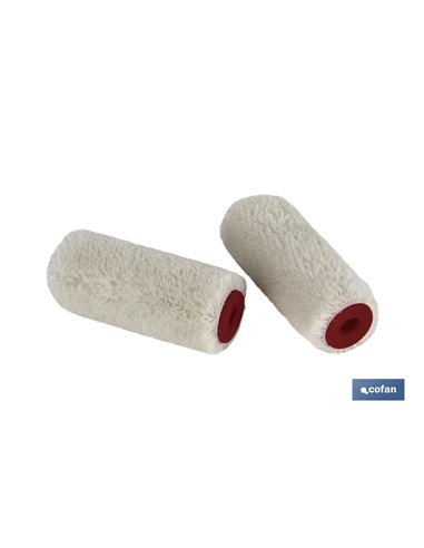 Pack 2 Recambios Mini Rodillo Esmaltar/Barnizar 6cm