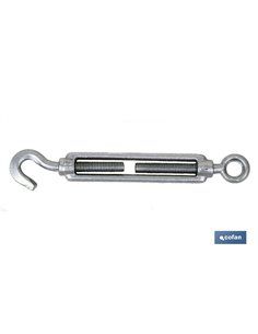 Tensor de anel de gancho de zinco. Din 1480 M-22