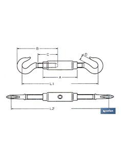 Tensor Gancho-Gancho Z Din 1480 M-14 2