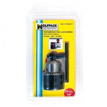 Portabrocas Con Llave 13 mm. 3/8 Hembra