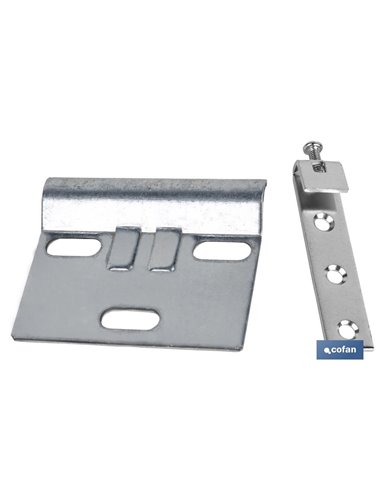 Set Colgador De Armario Zincado 60 Mm 