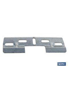 Placa Colgador Doble 130 Mm Con Hueco 42 Mm 2