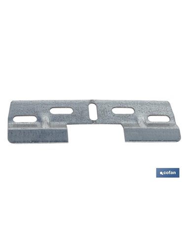 Placa Cabide Dupla 130 mm Com Furo 42 mm