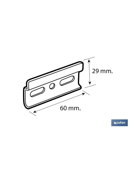 Placa Colgador 60 Mm