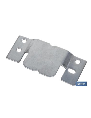 Set 2 Uds Chapa Anclaje Zincada 100 X 47 Mm