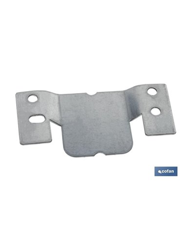 Set 2 Uds Chapa Anclaje Zincada 100 X 47 Mm