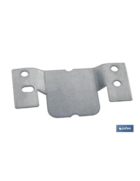 Set 2 Uds Chapa Anclaje Zincada 100 X 47 Mm