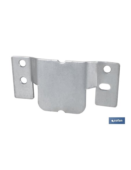 Set 2 Uds Chapa Anclaje Zincada 100 X 47 Mm