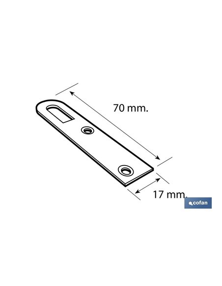 Colgador Zincado 17 X 70 Mm