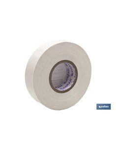 Cinta Aislante 180 Micras Blanca 19mmx20 Metros