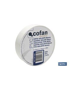 Cinta Aislante 180 Micras Blanca 19mmx20 Metros 2
