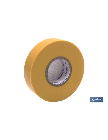 Fita Isolante 180 Microns Amarela 19mmx20 Metros