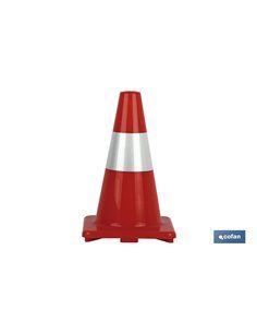 Cono 30 Cm. Rojo Y Blanco