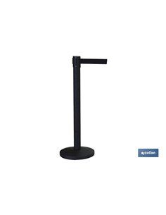 Poste Cinta Extensible Negra 2100 Mm