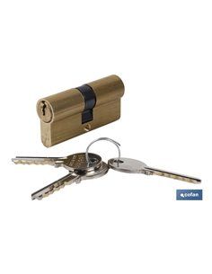 Cilindro 35/35 com Chave Igual - Came Longo - Latão (Ccc)