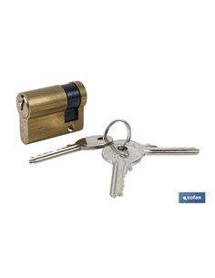 Cilindro Medio 30/10-Leva Larga-Latón