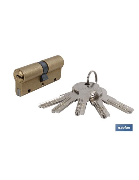 Cilindro Seguridad Antibumping 35/35 L. Larga-Latón