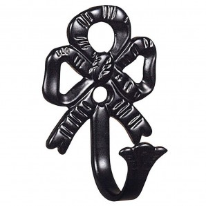 Conjunto de tiebacks de forjamento de arco preto 2 peças
