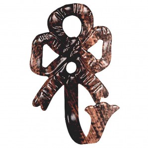 Conjunto de tiebacks de forja de arco preto / cobre de 2 peças