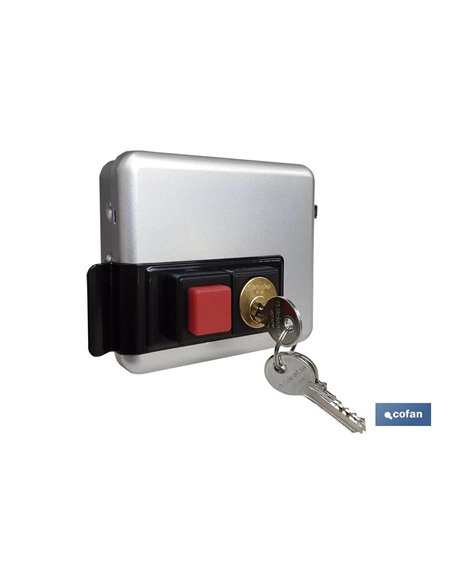 Cerradura Eléctrica+Cerradero con Pulsador- Izquierda